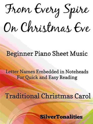 cover image of From Every Spire on Christmas Eve Beginner Piano Sheet Music